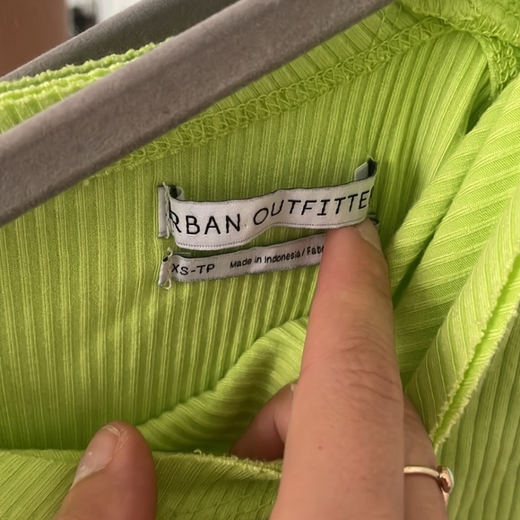 Lime One Shoulder Top - Picture 3 of 5